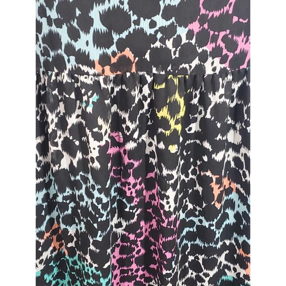 Romeo And Juliet Couture Size M Long Flutter Sleeve V-Neck Lined Side Zip Dress - Picture 4 of 10